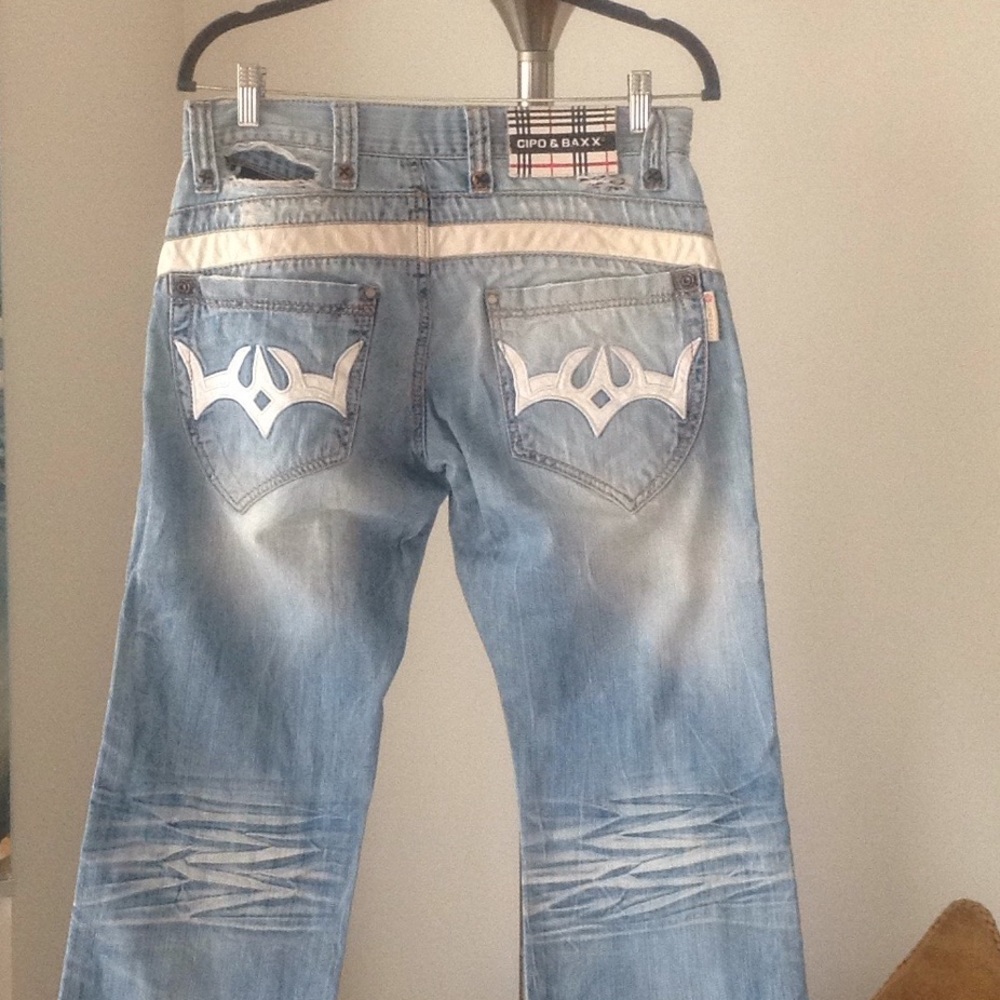 💎 Cipo & Baxx - Light Wash 'Straight Leg' Jeans